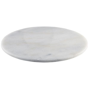 White Marble Platter 33cm Dia