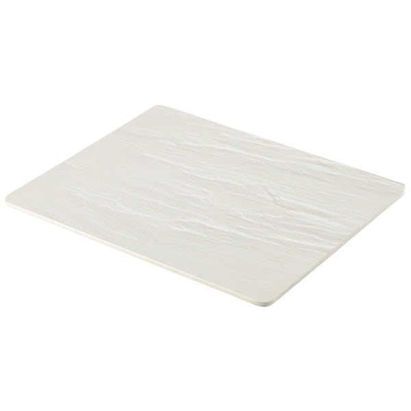 White Slate Melamine Platter GN 1/2 32.5x26.5cm