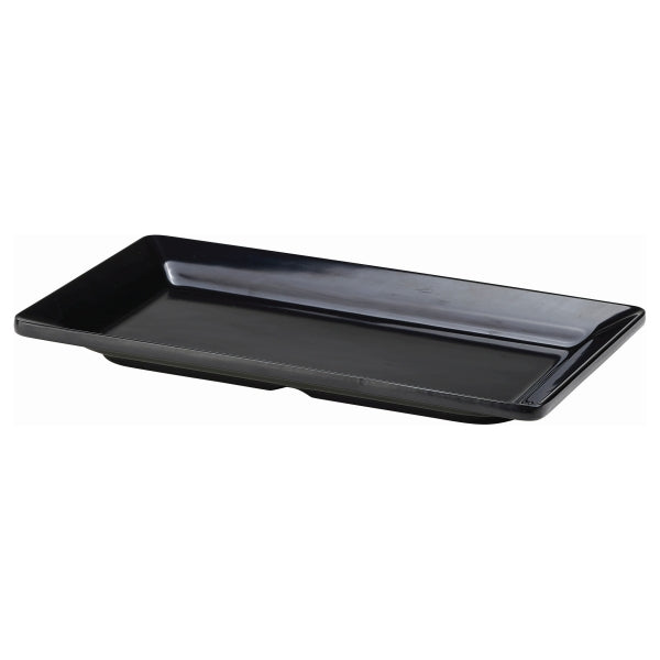 Black Melamine Platter GN 1/3 Size 32X17.5cm