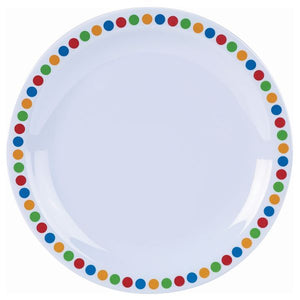Genware Melamine 6.25" Plate- Coloured Circle