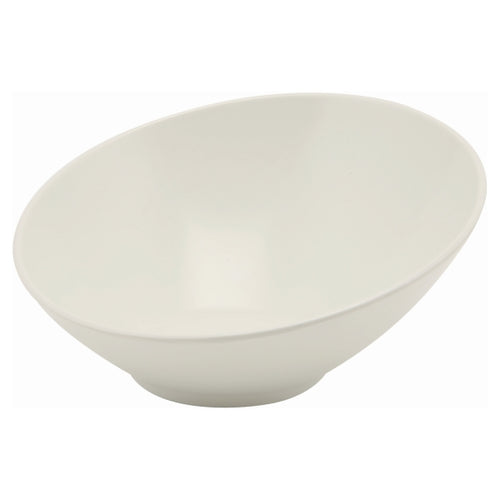 White Melamine Slanted Buffet Bowl 30X29X13cm