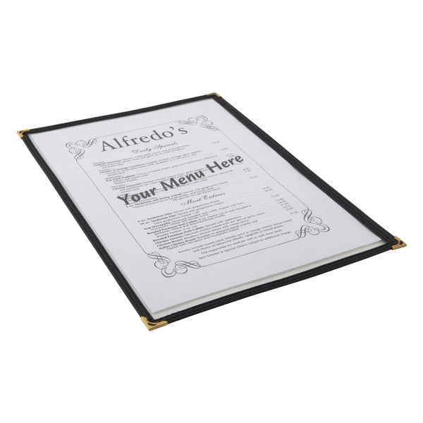 American Style Clear Menu Holder - 1 Page