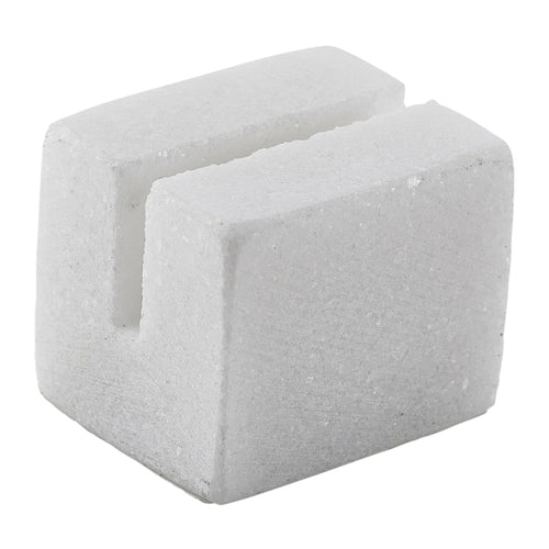 White Marble Sign Holder 3 x 2.5 x 2.5cm