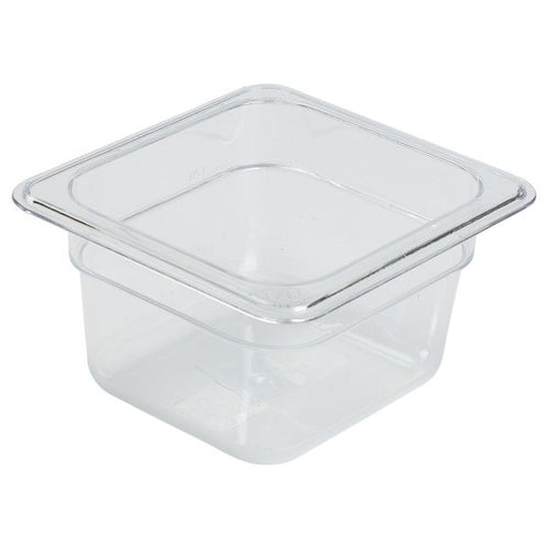 1/6 -Polycarbonate GN Pan 100mm Clear
