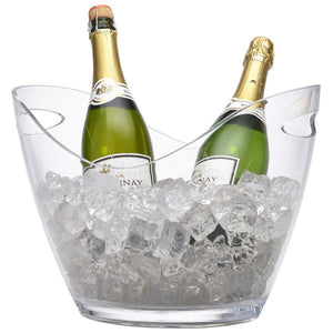 Clear Plastic Champagne Bucket Large