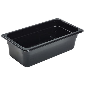 1/3 -Polycarbonate GN Pan 100mm Black