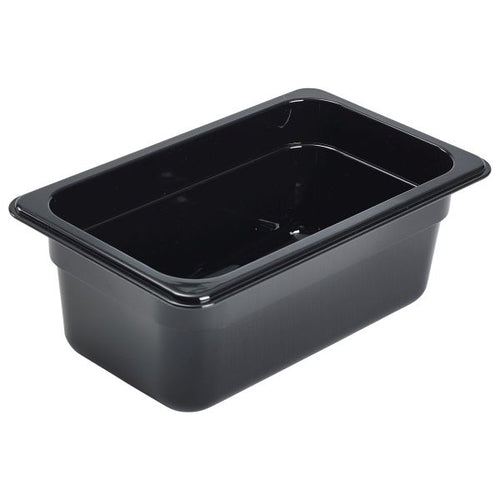 1/4 -Polycarbonate GN Pan 100mm Black