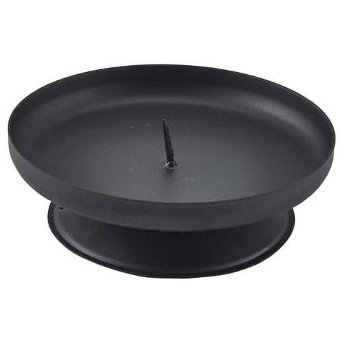 Pillar Candle Holder Black 90mm Dia