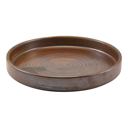 Terra Porcelain Rustic Copper Presentation Plate 18cm
