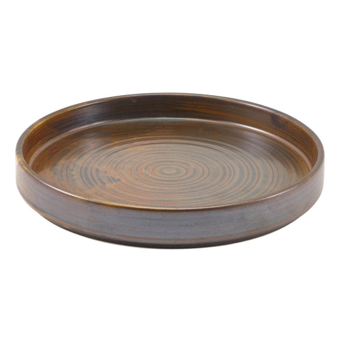 Terra Porcelain Rustic Copper Presentation Plate 21cm