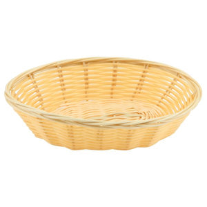 Oval Polywicker Basket 7"X5"X2"