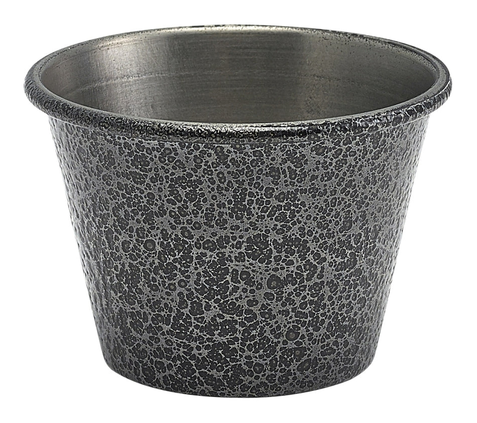 2.5oz Stainless Steel Ramekin Hammered Silver - Pack Of 24