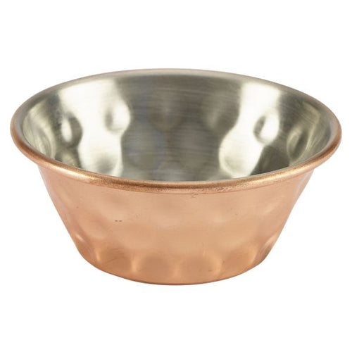 1.5oz Copper Plated Hammered Ramekin