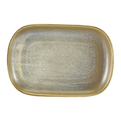 Terra Porcelain Matt Grey Rectangular Plate 24 x 16.5cm