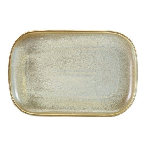 Terra Porcelain Matt Grey Rectangular Plate 29 x 19.5cm