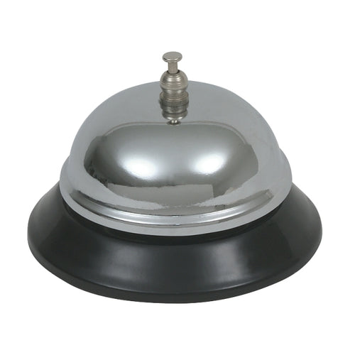 Genware Chrome Plated Service Bell 3 1/2