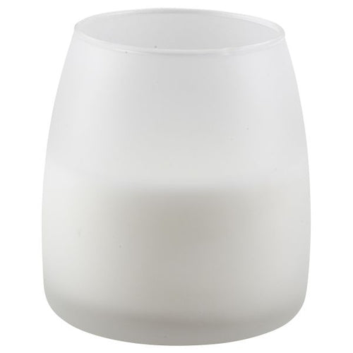 Soft Glow Glass Candle White 45H (6Pcs)