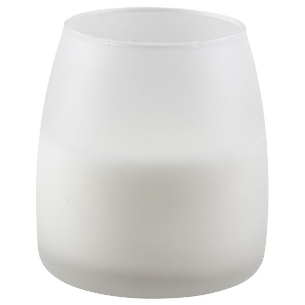 Soft Glow Glass Candle White 45H (6Pcs)