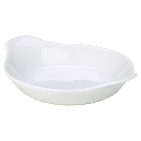 Royal Genware Round Eared Dish 13cm White