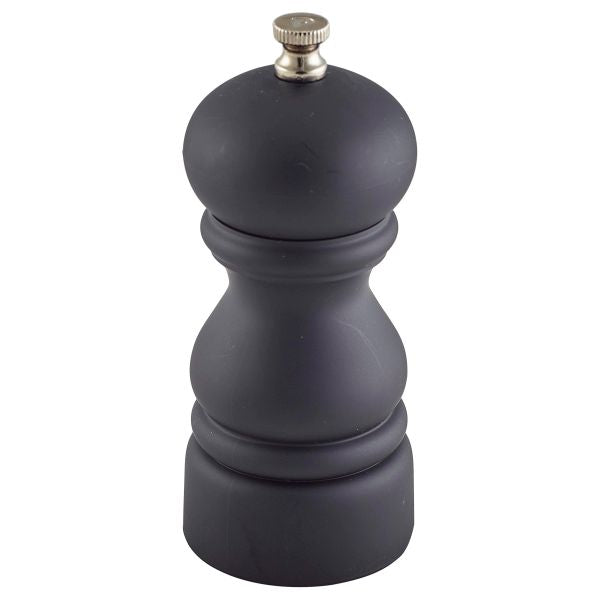 Genware Salt Or Pepper Grinder Matt Black 12.7cm