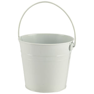 Stainless Steel Serving Bucket 16cm Dia White