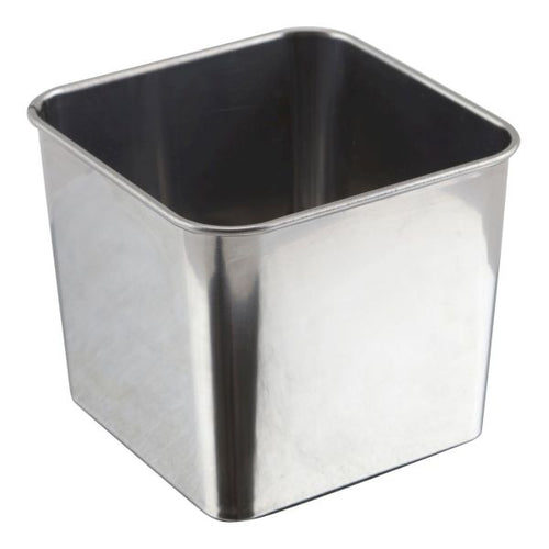 Stainless Steel Square Tub 8 x 8 x 6cm