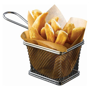 Serving Fry Basket Rectangular 10 X 8 X 7.5cm