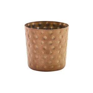 Copper Vintage Steel Hammered Serving Cup 8.5 x 8.5cm - Qty 12