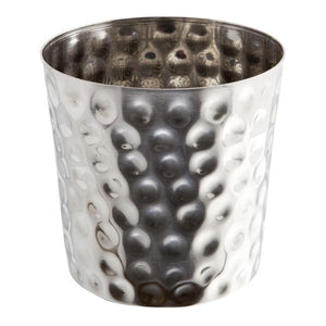 Hammered Stainless Steel Serving Cup 8.5 x 8.5cm