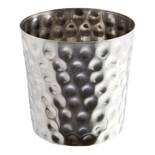 Hammered Stainless Steel Serving Cup 8.5 x 8.5cm