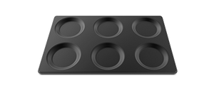 Egg Pan, non stick, aluminium for cooking eggs, suitable for all 1/1 GN Ovens