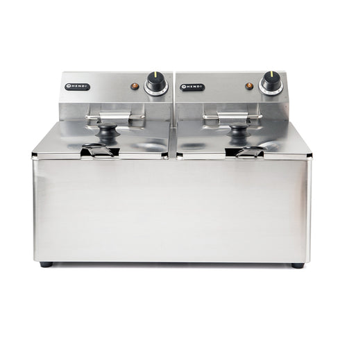 Hendi Twin Tank Electric Fryer 2 x 8L