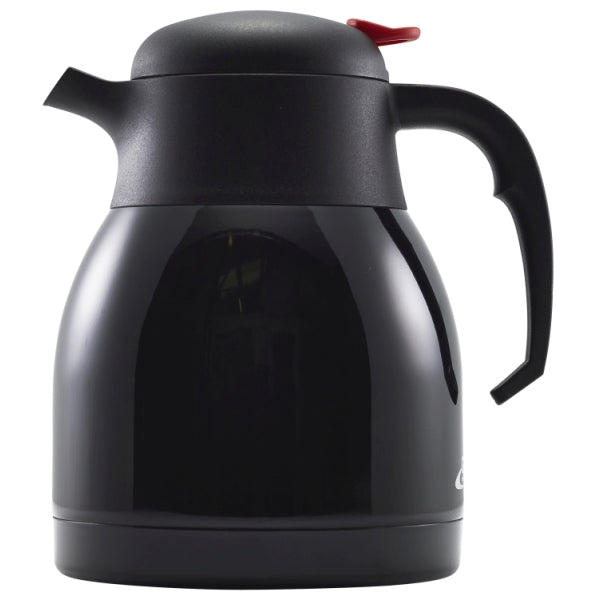 Black St/St Vacuum Push Button Jug 1.2L