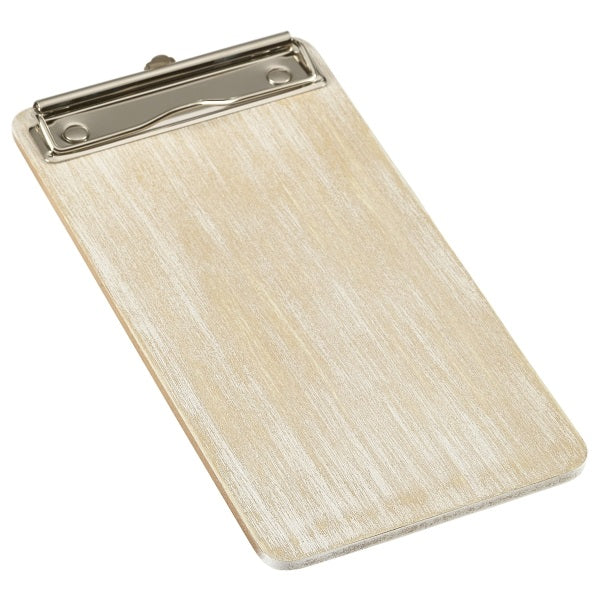 White Wash Wooden Menu Clipboard Wine List 13x24.5x0.6cm