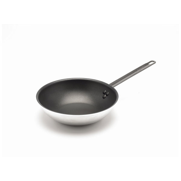 Non Stick Teflon Aluminium Flat Base Wok 30cm
