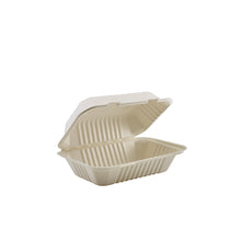 GenWare Compostable Bagasse Hinged Food Container 15 x 23cm / 6 x 9" (300pcs)