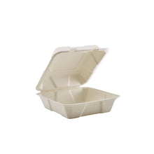 GenWare Compostable Bagasse Hinged Food Container 20.5cm / 8" (200pcs)