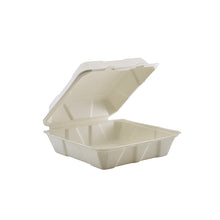 GenWare Compostable Bagasse Hinged Food Container 23cm / 9" (200pcs)