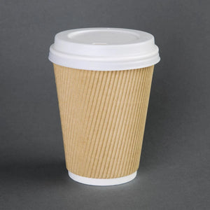 Fiesta Recyclable Coffee Cup Lids White 225ml / 8oz  (Pack of 1000)