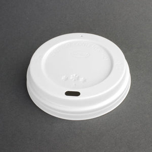 Fiesta Recyclable Coffee Cup Lids White 340ml / 12oz and 455ml / 16oz (Pack Of 50)