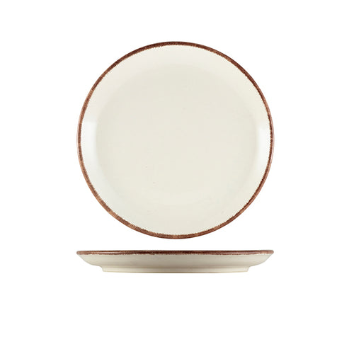 Terra Stoneware Sereno Brown Coupe Plate 19cm - Pack Of 6