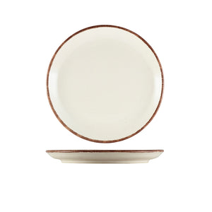 Terra Stoneware Sereno Brown Coupe Plate 19cm - Pack Of 6