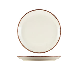 Terra Stoneware Sereno Brown Coupe Plate 19cm - Pack Of 6