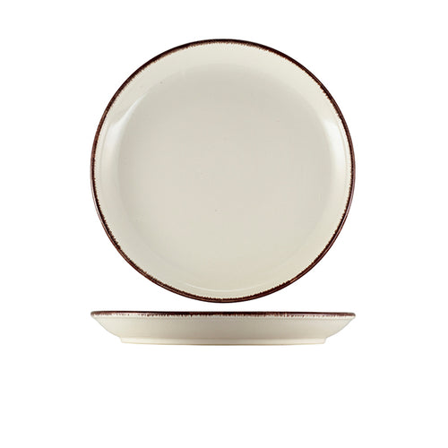 Terra Stoneware Sereno Brown Coupe Plate 24cm - Pack Of 6