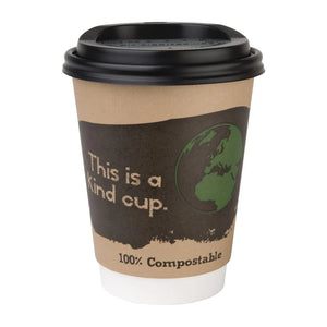 Fiesta Compostable Coffee Cup Lids 340ml / 12oz  (Pack of 1000)