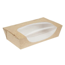 Colpac Recyclable Kraft Tuck-Top Salad Boxes With Window 1000ml / 35oz  (Pack of 200)