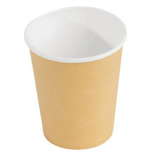 Fiesta Recyclable Coffee Cups Single Wall Kraft 225ml / 8oz  (Pack of 1000)