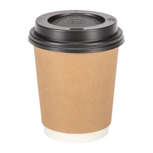 Fiesta Recyclable Coffee Cups Double Wall Kraft 225ml / 8oz (Pack of 500)