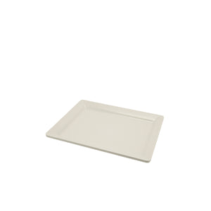 White Melamine Platter GN 1/2 Size 32 x 26cm