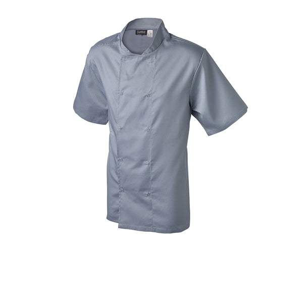 Basic Stud Jacket (Short Sleeve) Grey - Available in sizes XS-XXL